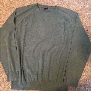 J. Crew Men's Olive Crewneck Sweater